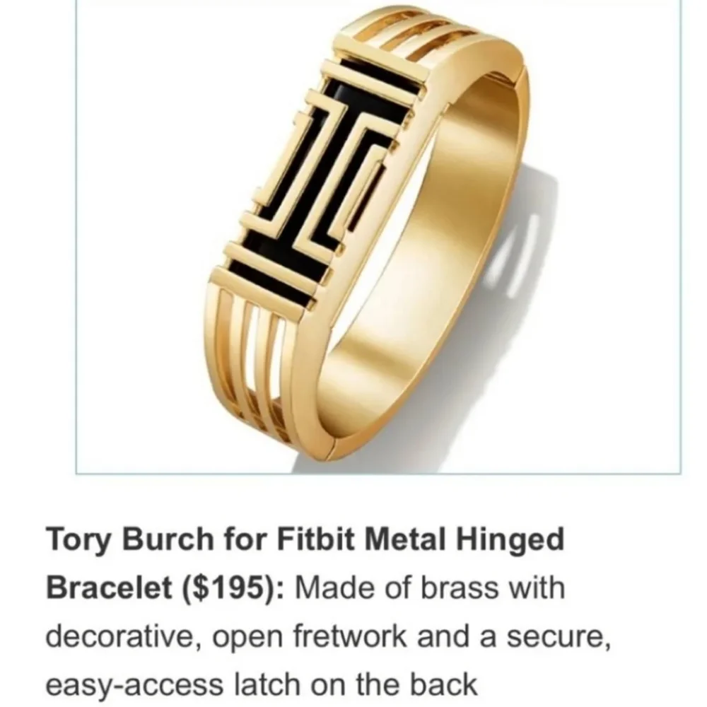 Tory Burch Fitbit Metal Hinged Bracelet